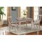 International Concepts Square 36X36 Dining Table with 2 X-Back Side Chairs, Washed Gray Taupe, 36 in W, 36 in L, 30 in H K09-3636-C613-2 - alternate 3
